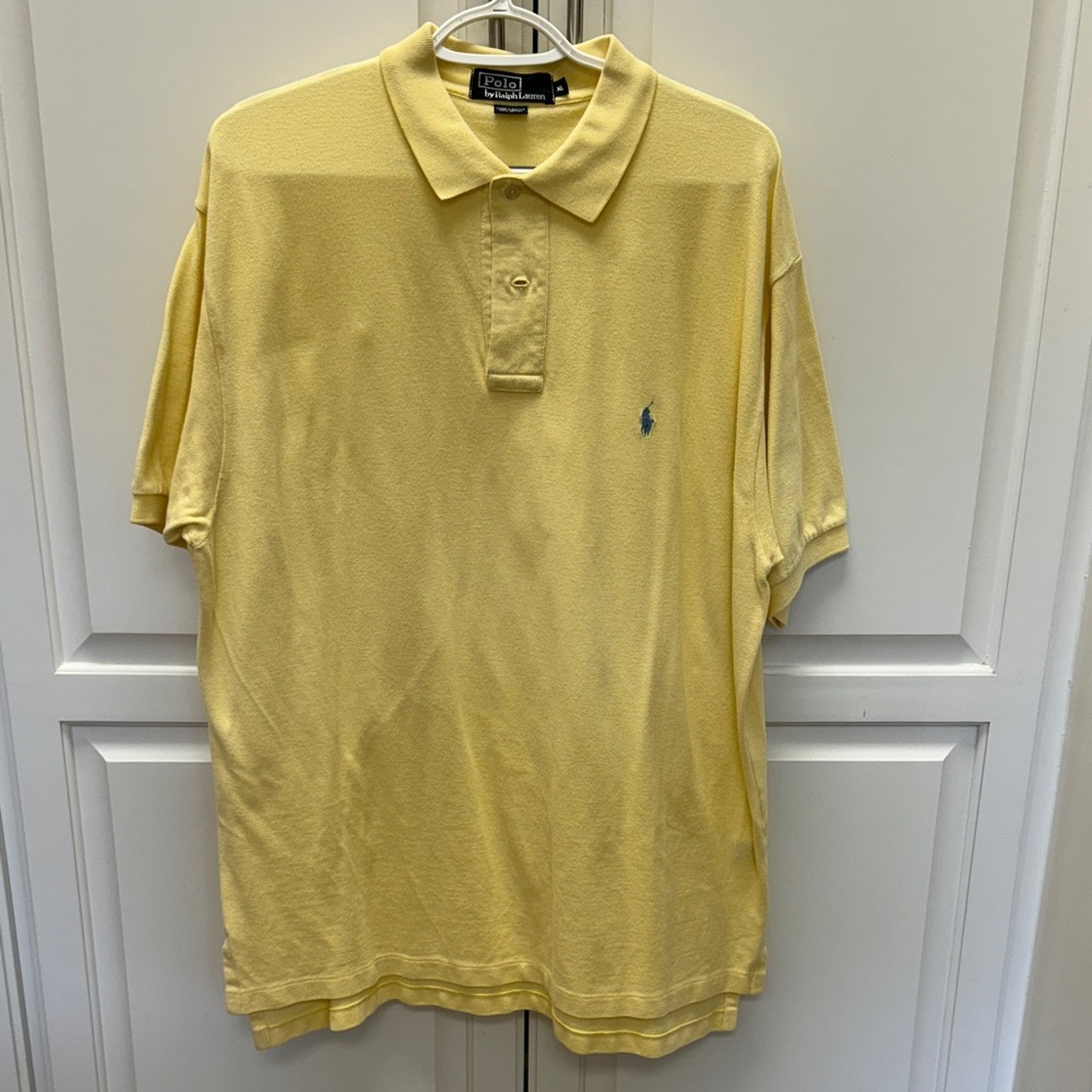 Polo by Ralph Lauren Men's Soft Yellow Polo Shirt